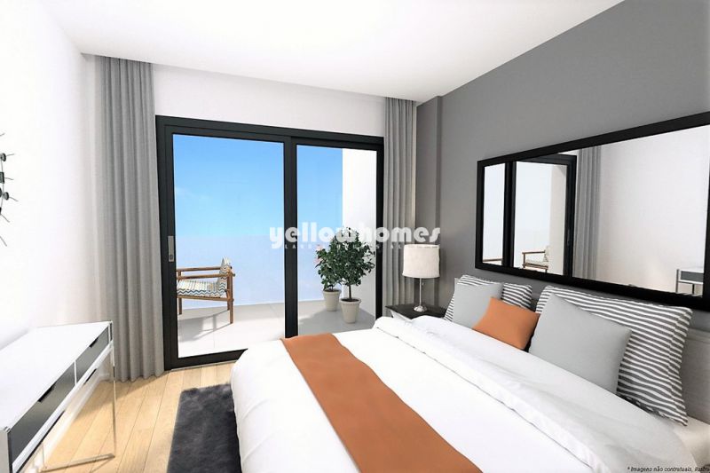 New built, modern T2 apartments only 50m from the beach near Quarteira
